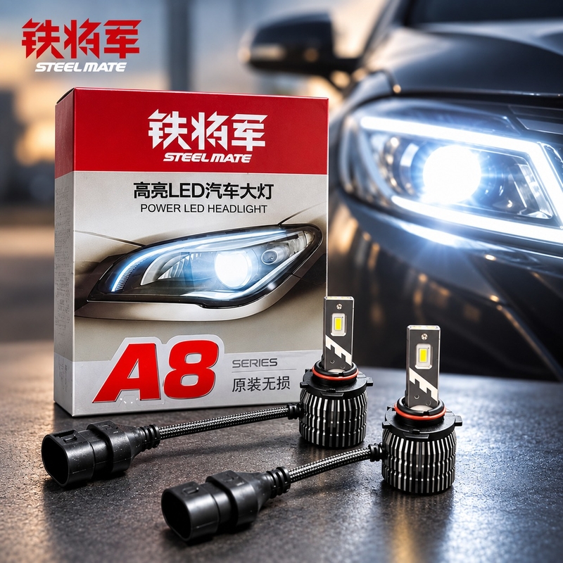 STEELMATE High Power LED Car Headlight Bulb – Up to 3X Brighter Night Visibility