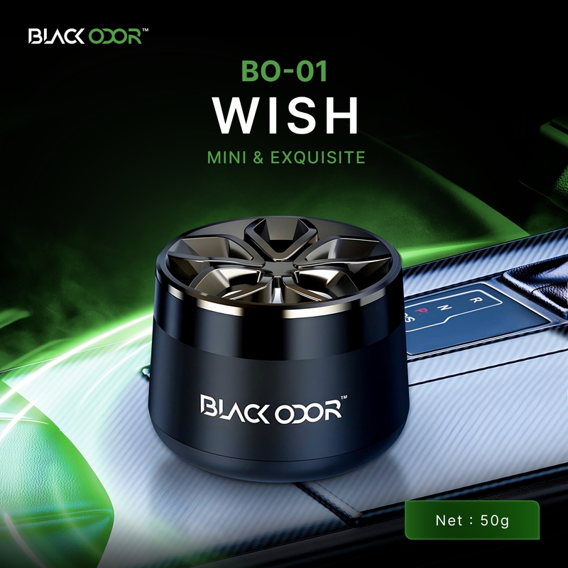 BLACK ODOR BO-01 Car Perfume – Premium Mini Gel Air Freshener