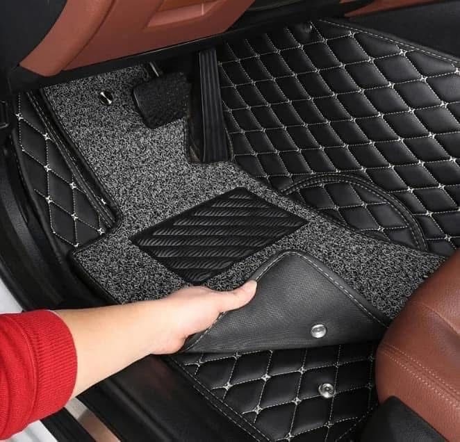 Luxury 7D Double-Layer Car Floor Mats – Waterproof, Anti-Slip & Custom Fit