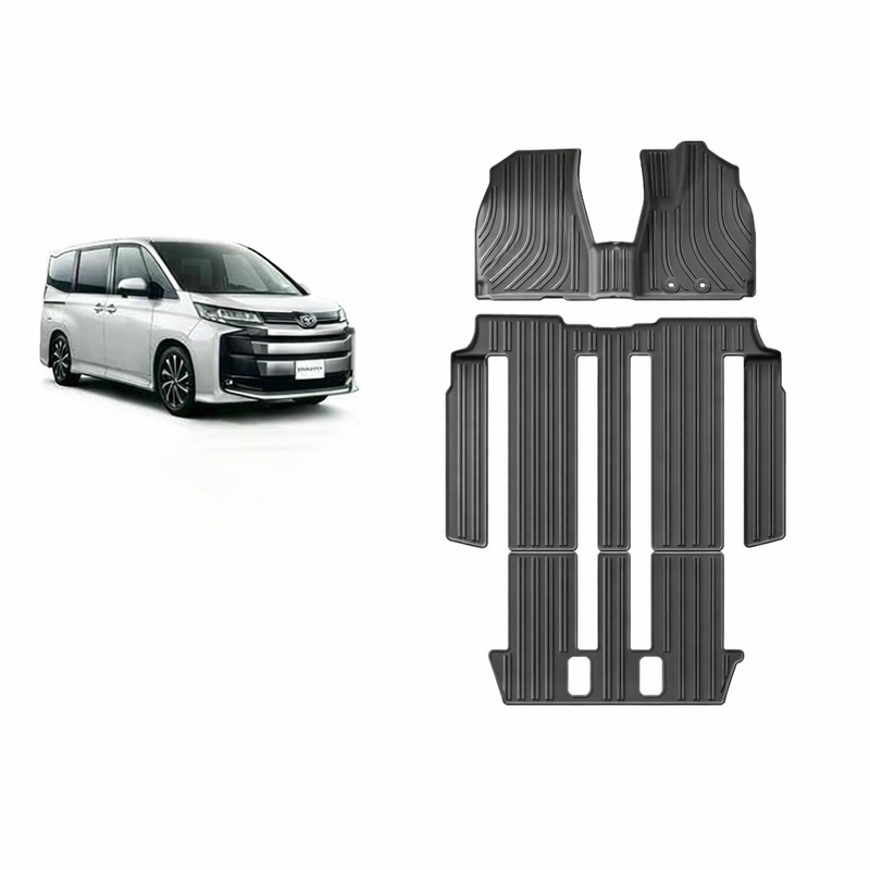 3D TPE Floor Mats for Toyota Voxy 2024–2025 – Waterproof Custom Fit All-Weather Liners